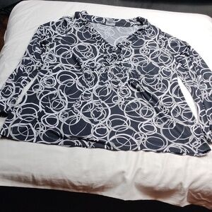 Worthington Swirl Blouse Size 1X